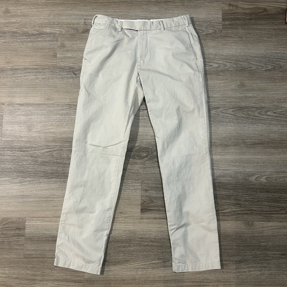 Vintage Polo Ralph Lauren Pants Khaki Chino Slim Fit 32x32 Mens
